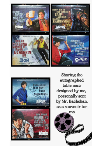 Amitabh Bachchan - Laminated Wall Art Autograph Edition 